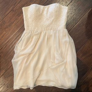 Formal White Mini Dress
